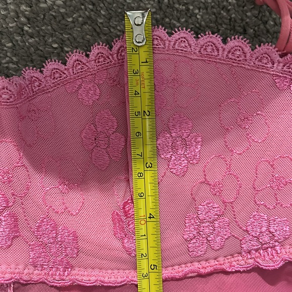 Pink Sheer Lace Nightie - Picture 6 of 14